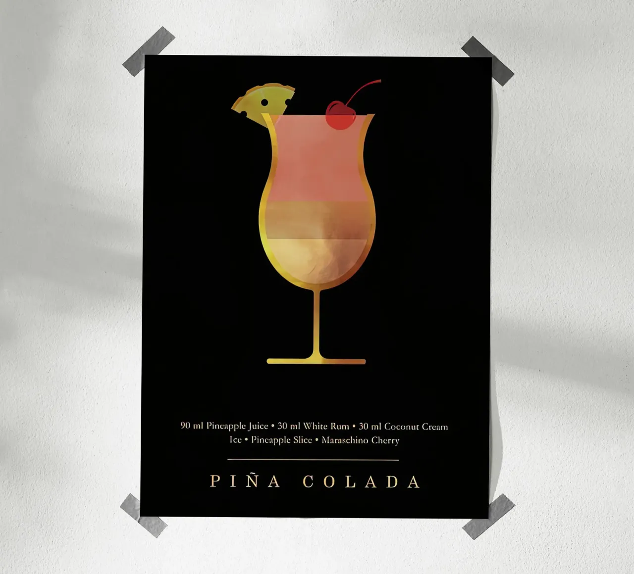 Cocktail Pina Colada poster da Stacey Stubbs