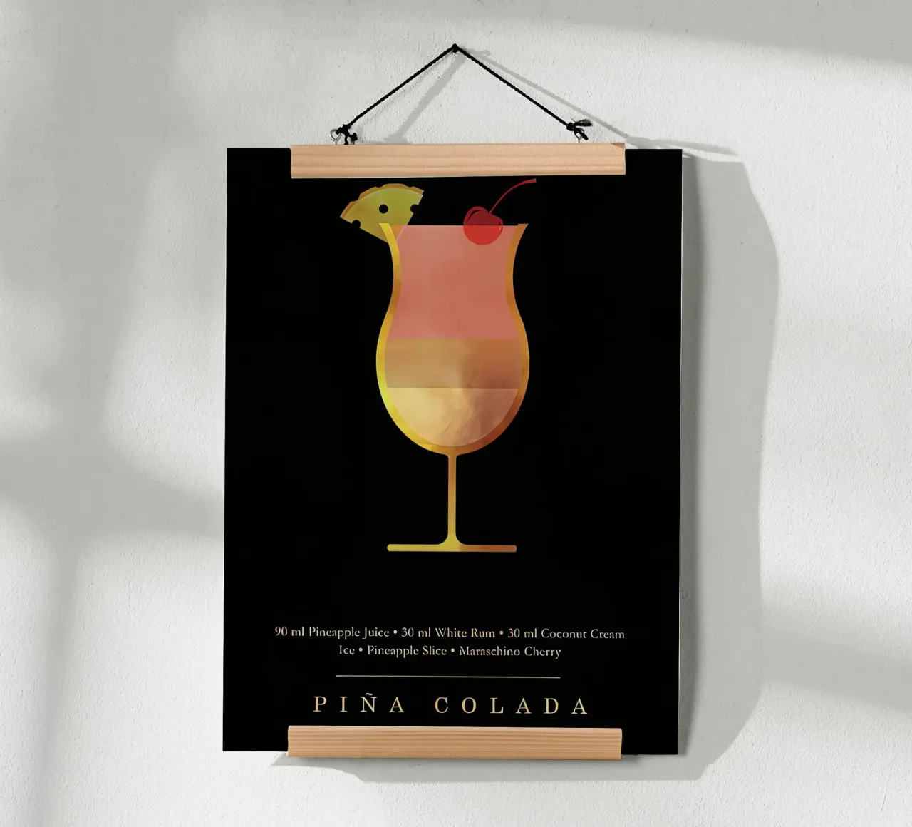 Cocktail Pina Colada poster da Stacey Stubbs