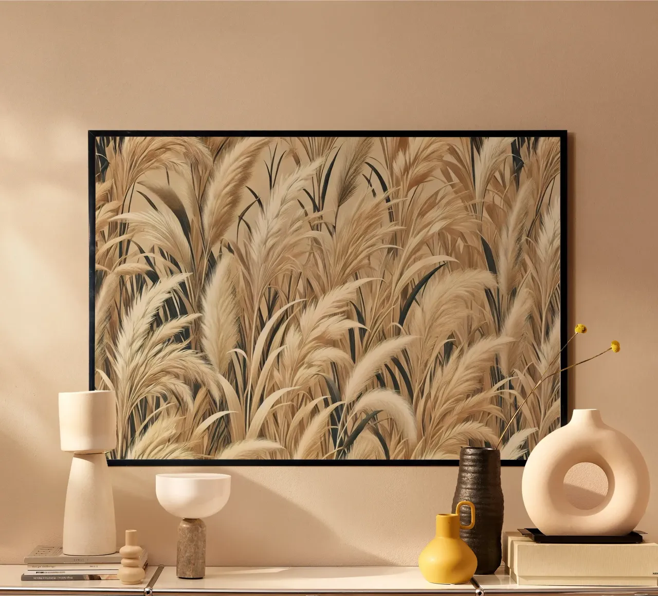 Pampas Dawn Glow poster de Chromatic Fusion Studio
