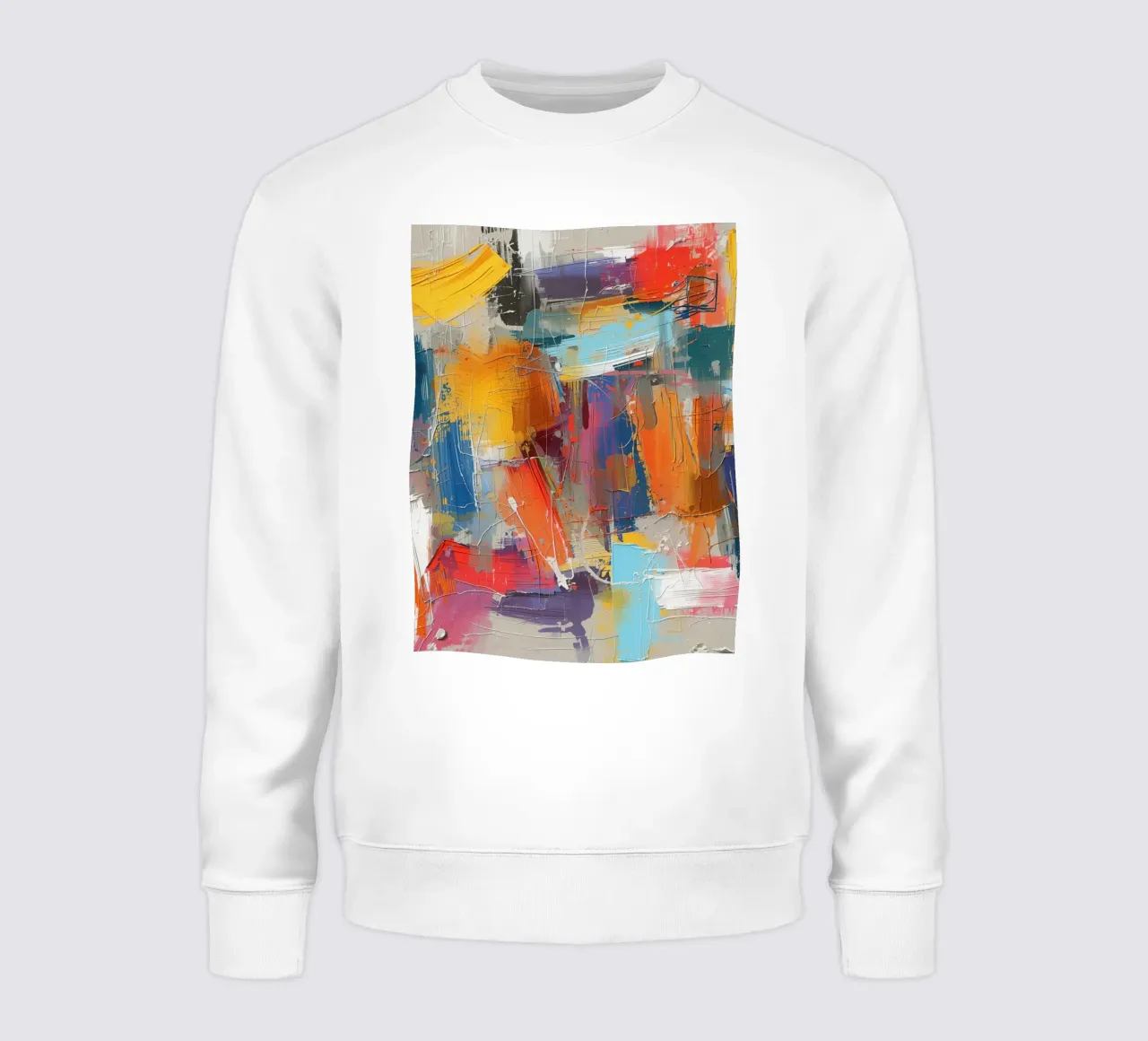 Pittura astratta con pennellate strutturate felpa da DesignDoodle