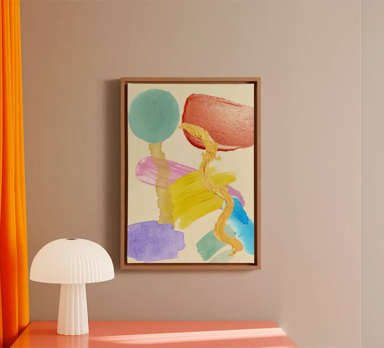 Bunti canvas met Baklijst van AESTHETIC VIBES by Isabel