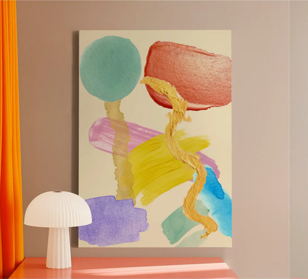 Bunti canvas met Baklijst van AESTHETIC VIBES by Isabel