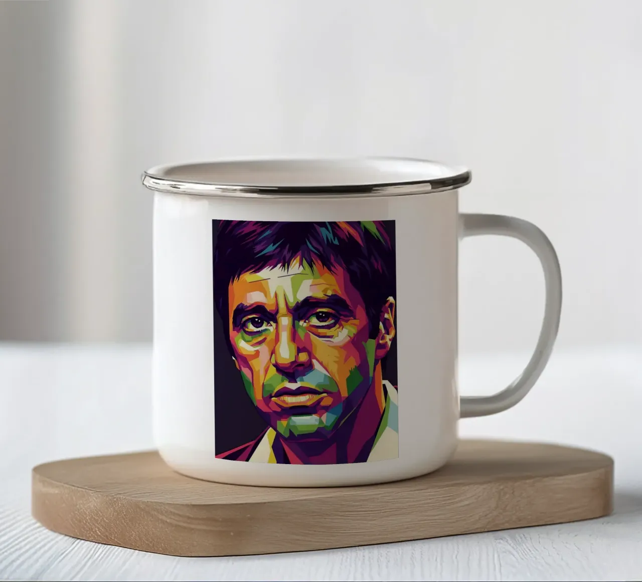 Al Pacino - Scarface #1 tazza in smalto da Hantamrata