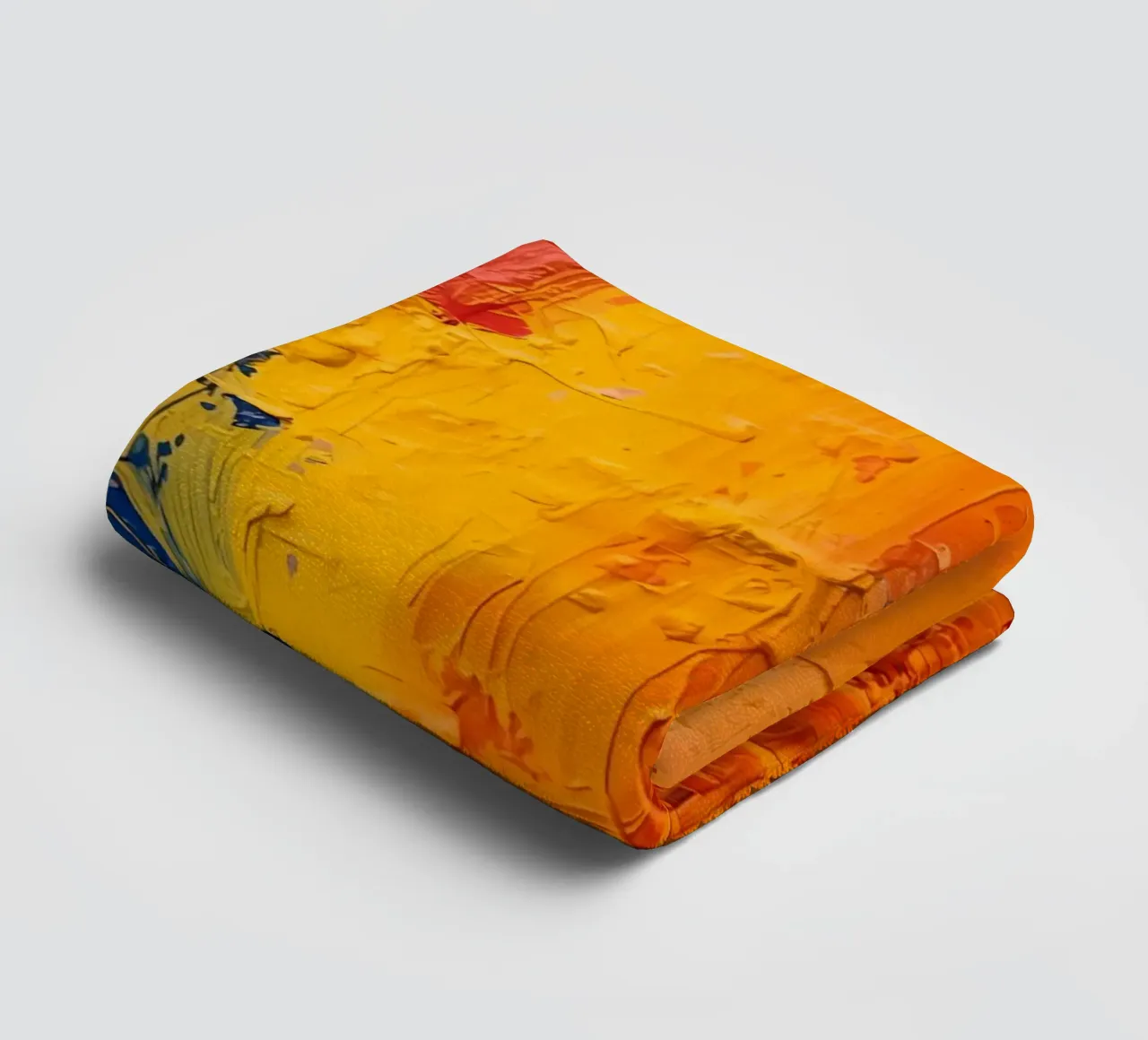 Abstract Painting with Textured Colorful Paint towel by DesignDoodle