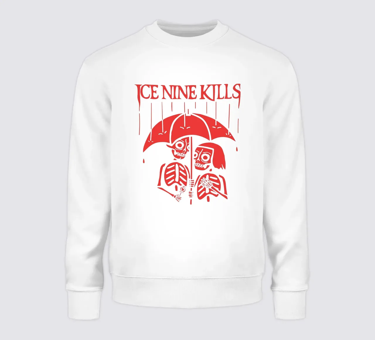 Maglietta Skeleton Under Rain Ice Nine Kills felpa da igoshartwrks