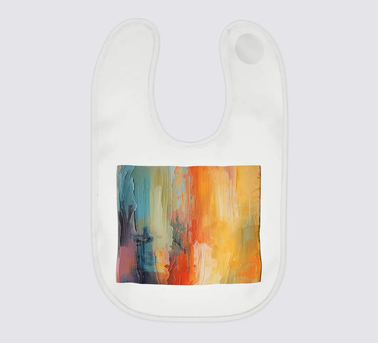 Pittura astratta con pennellate verticali a texture bavaglino da DesignDoodle