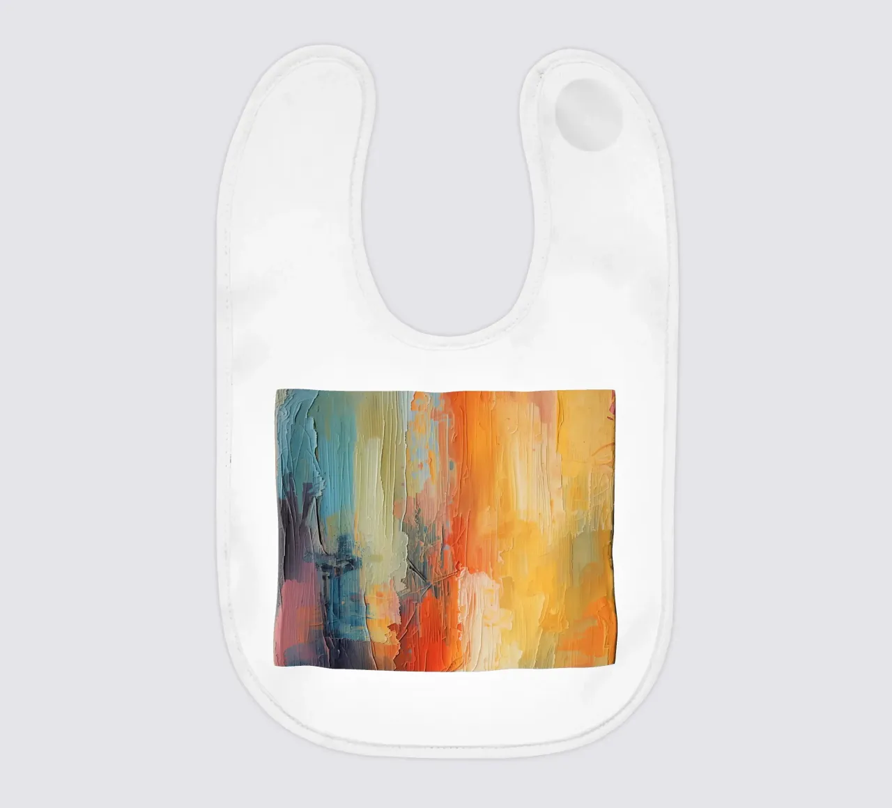 Pittura astratta con pennellate verticali a texture bavaglino da DesignDoodle