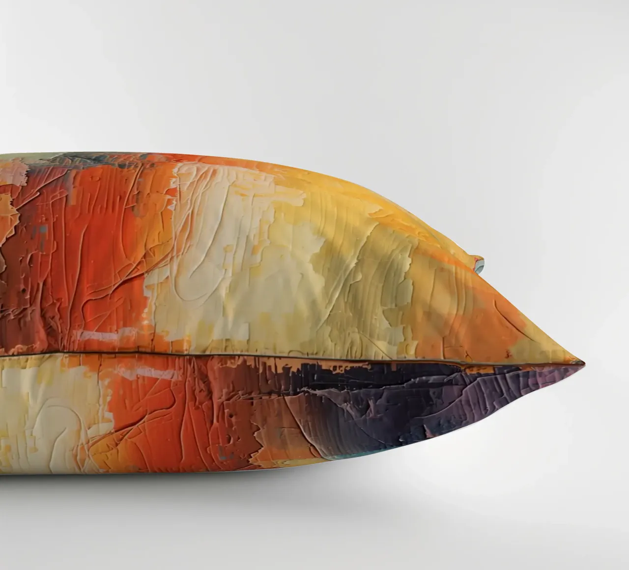 Pittura astratta con pennellate verticali a texture cuscino da DesignDoodle