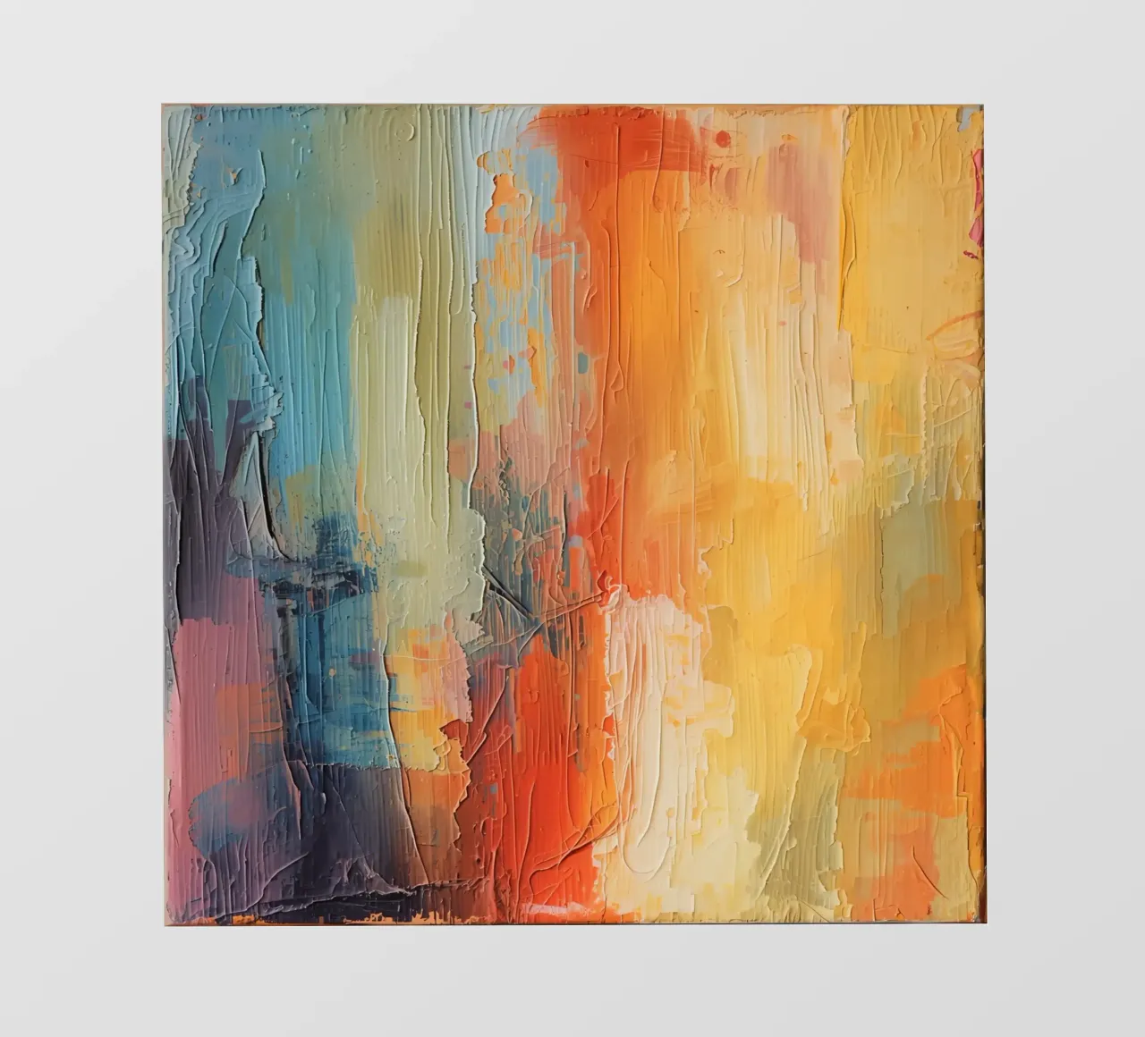 Pittura astratta con pennellate verticali a texture pellicola backlit da DesignDoodle