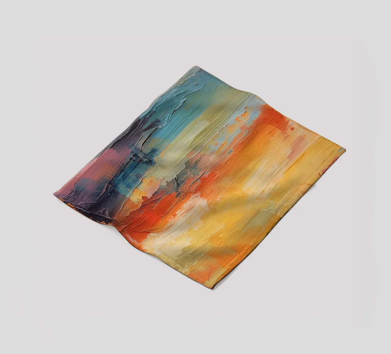 Pittura astratta con pennellate verticali a texture coperta in pile da DesignDoodle
