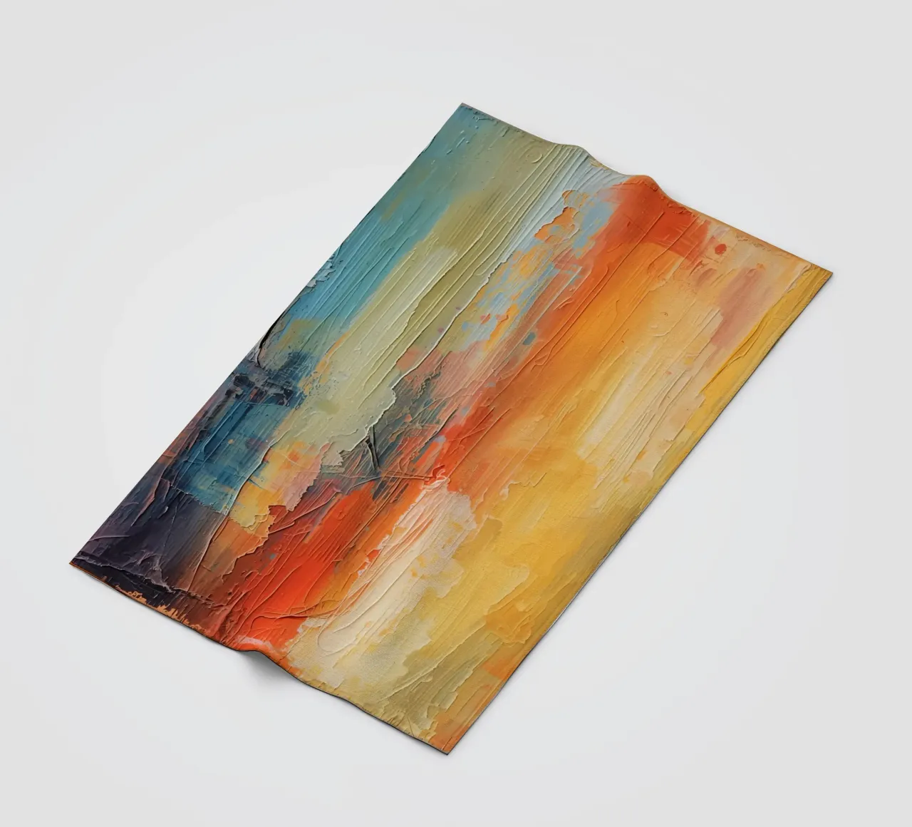 Pittura astratta con pennellate verticali a texture coperta in pile da DesignDoodle