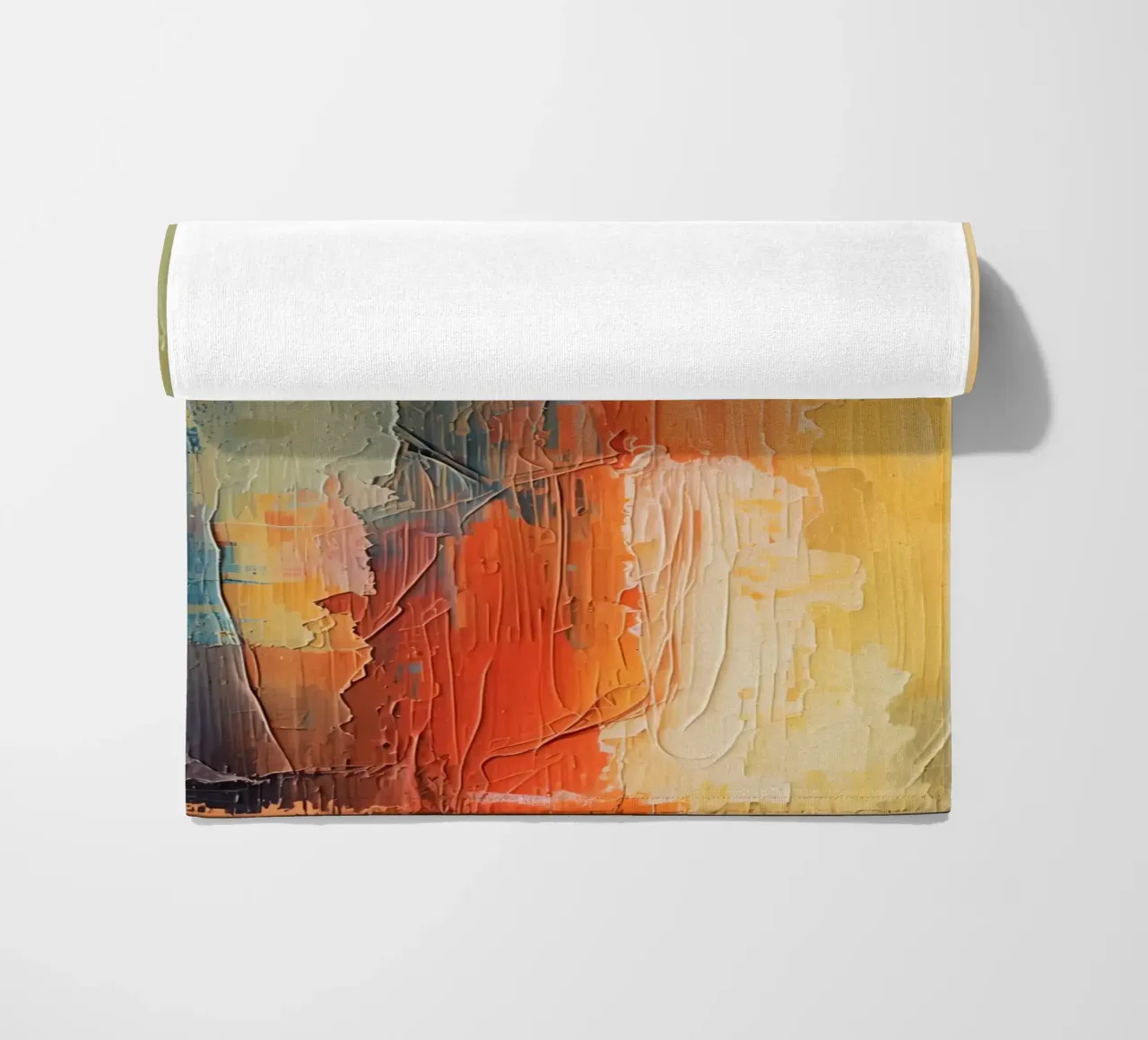 Pittura astratta con pennellate verticali a texture telo mare da DesignDoodle
