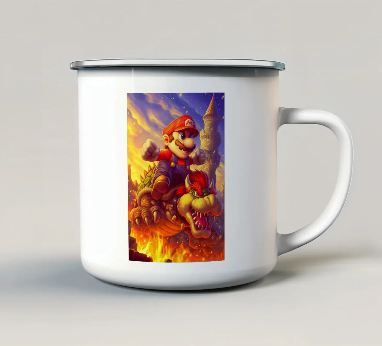 Super Mario tazza in smalto da Fleur de Lys