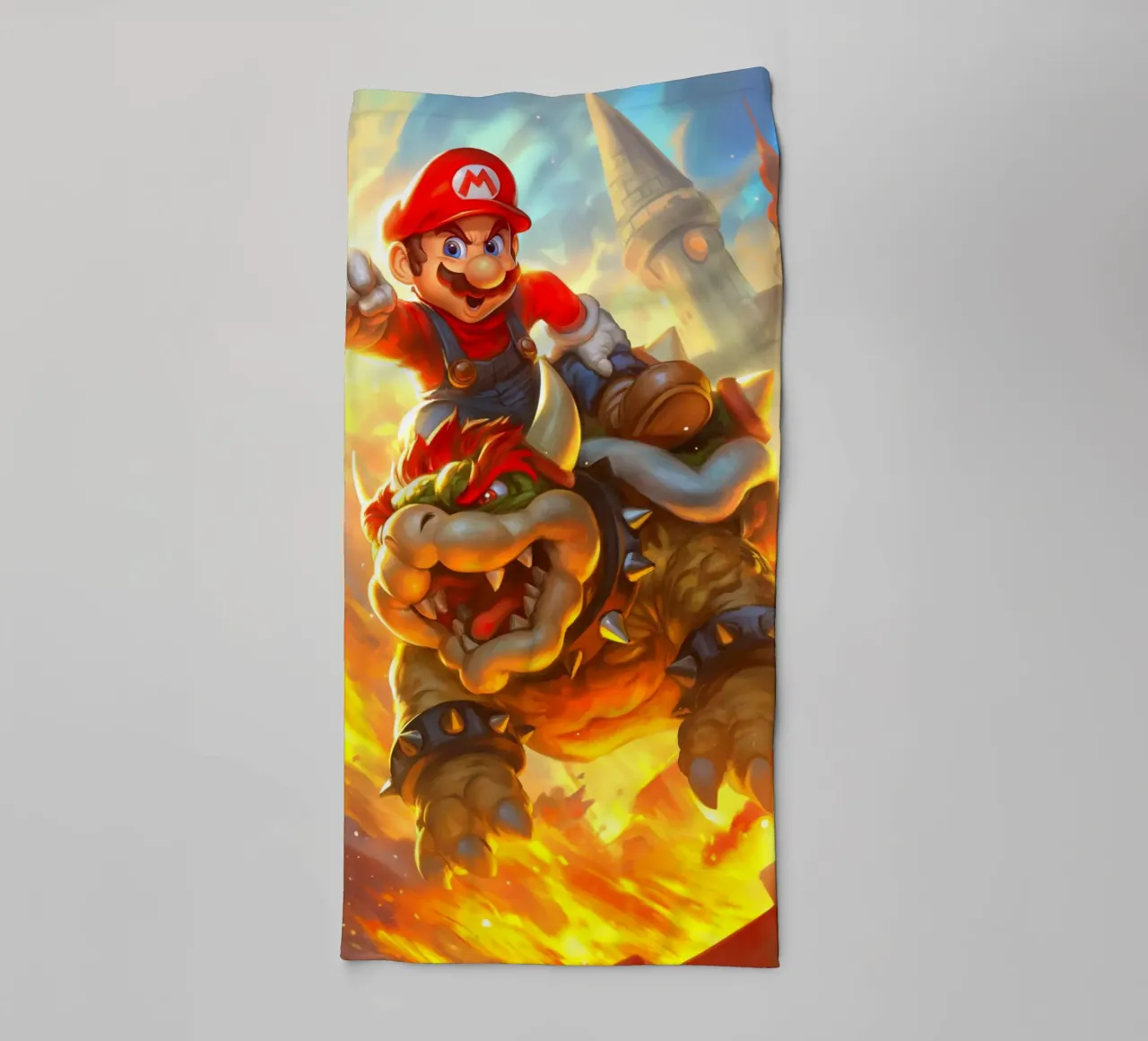 Super Mario Bros Game towel by Fleur de Lys