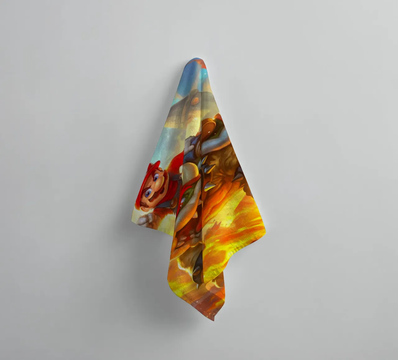 Super Mario Bros Game towel by Fleur de Lys