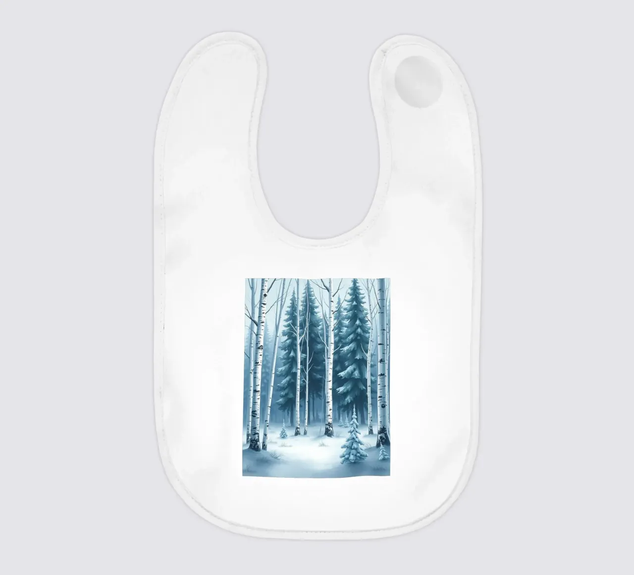 Un sereno paese delle meraviglie invernale: Una foresta innevata di querce e di querce bavaglino da Artistic-shop