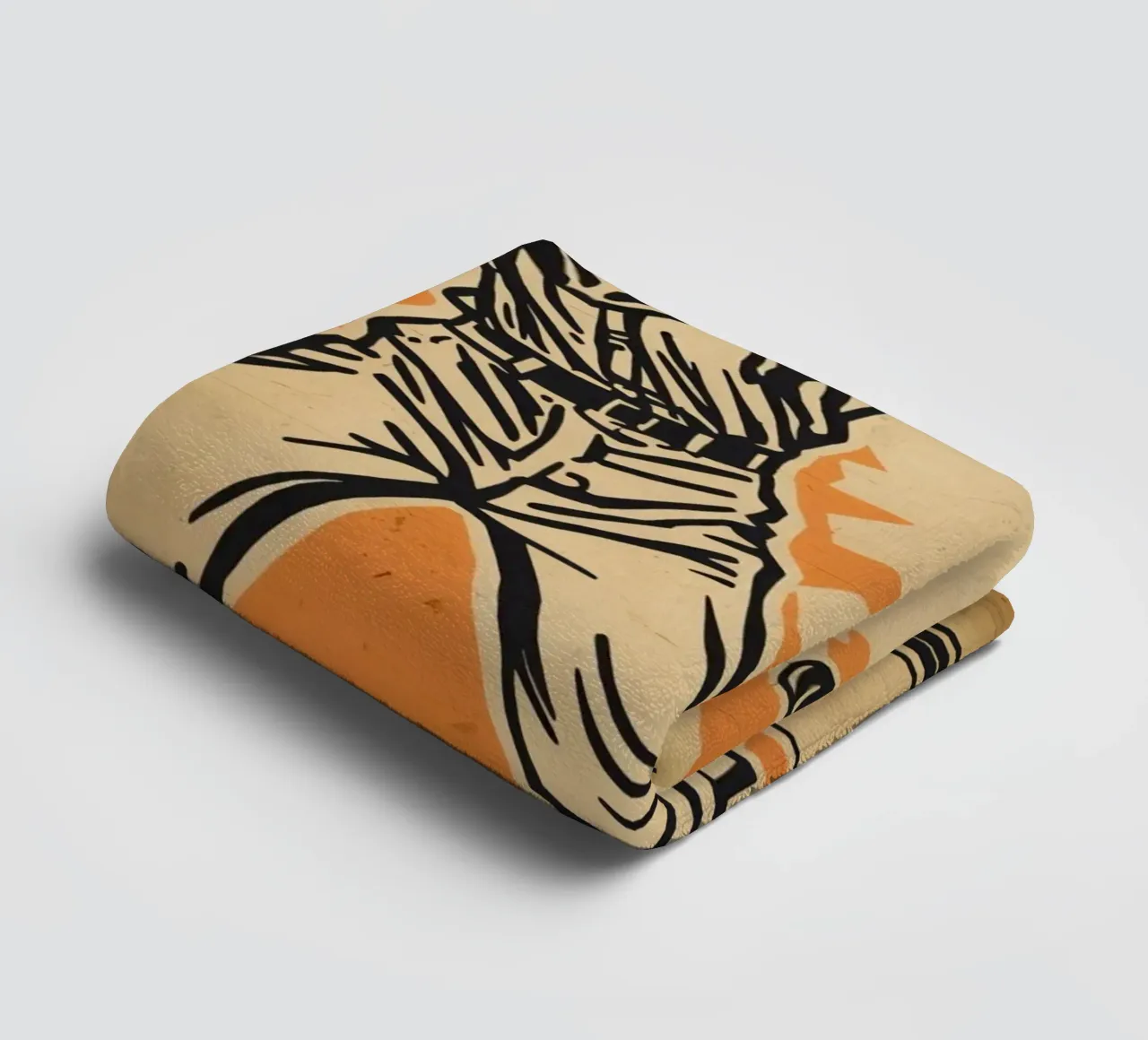 Giocatore di baseball con mazza e zucca intagliata asciugamano da bagno da DesignDoodle