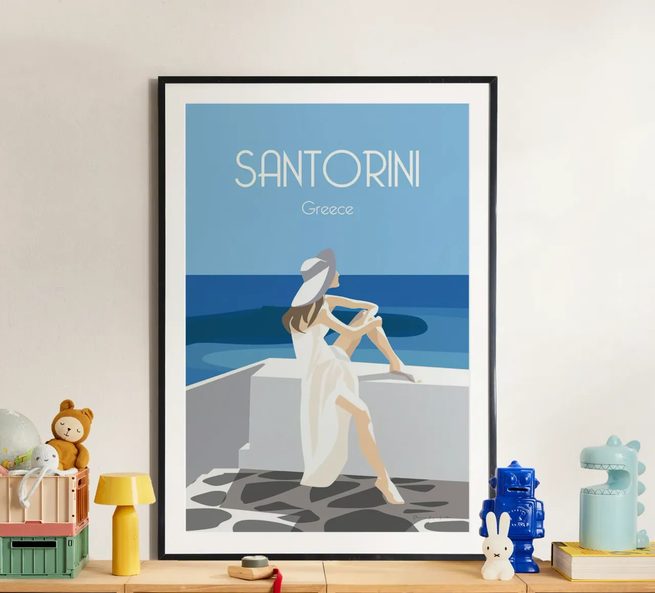 Santorini Greece poster da Wendy Wharton