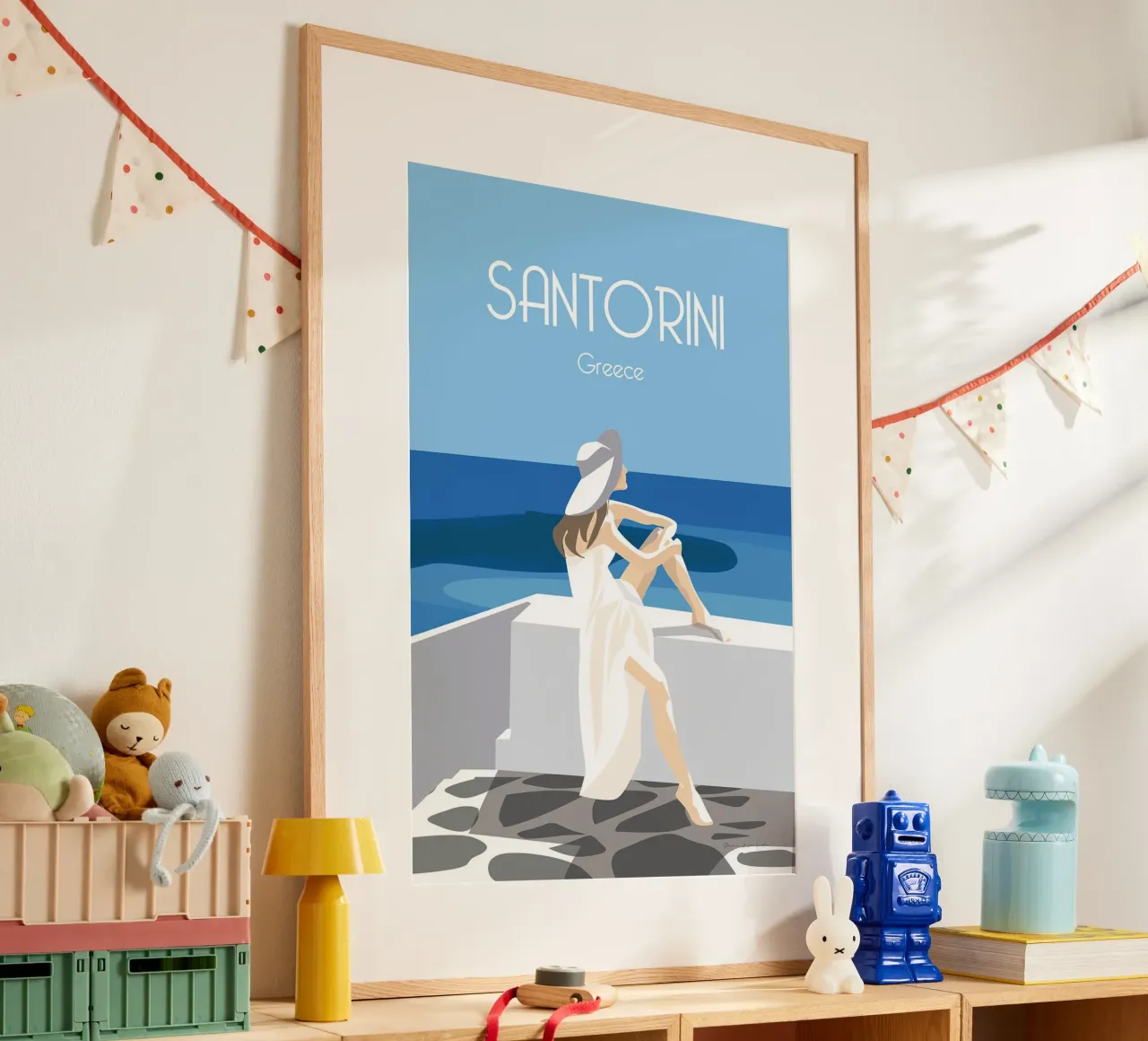 Santorini Greece poster da Wendy Wharton