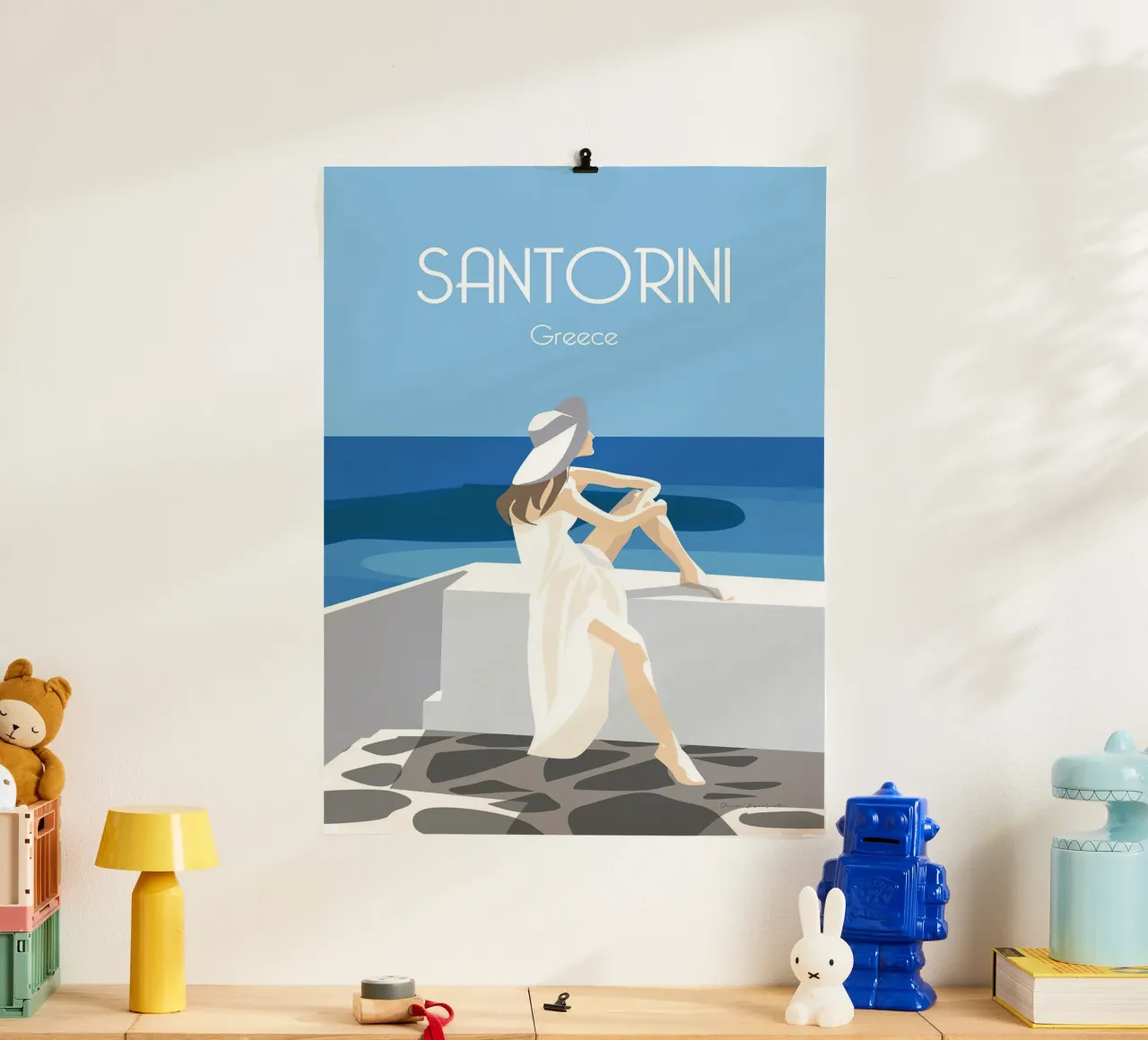 Santorini Greece poster da Wendy Wharton
