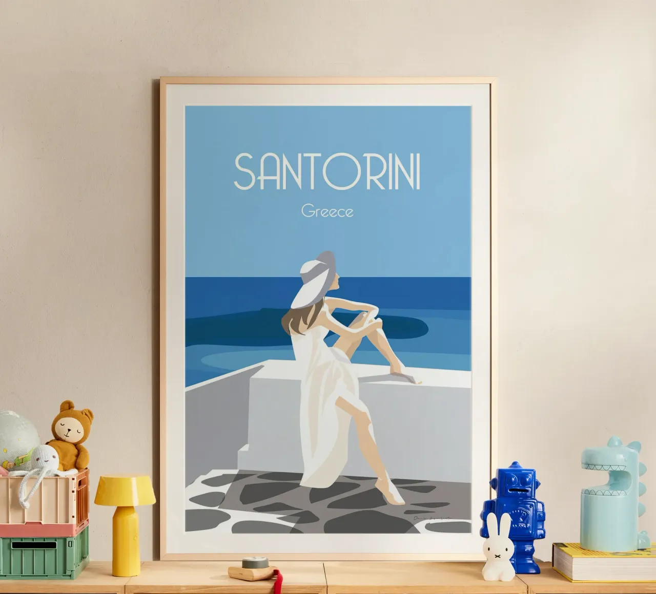 Santorini Greece poster da Wendy Wharton