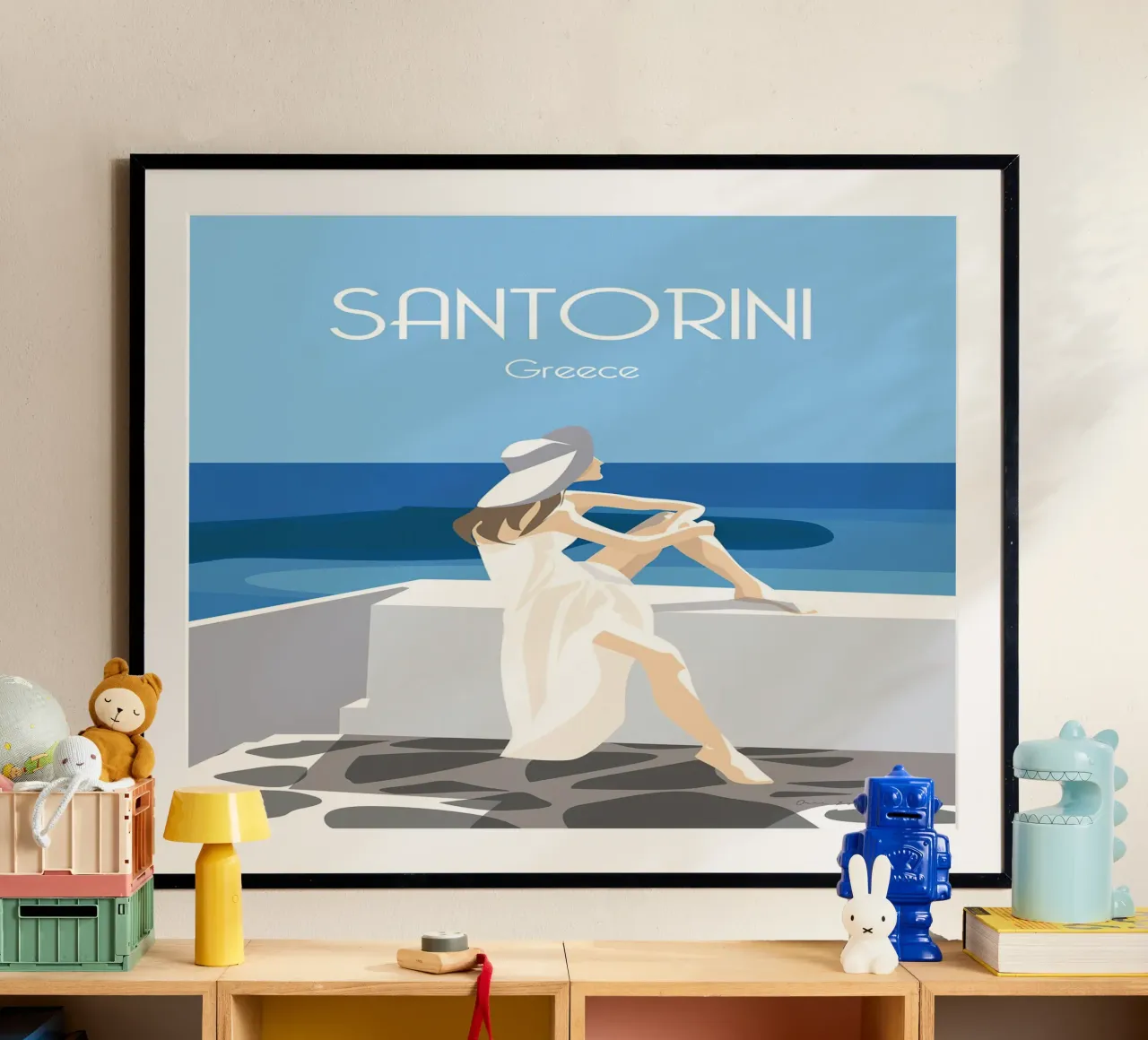 Santorini Greece poster da Wendy Wharton