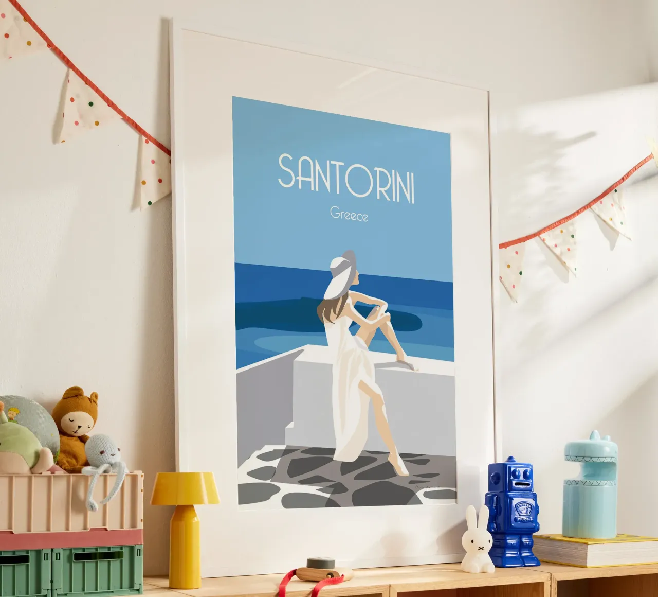 Santorini Greece poster da Wendy Wharton