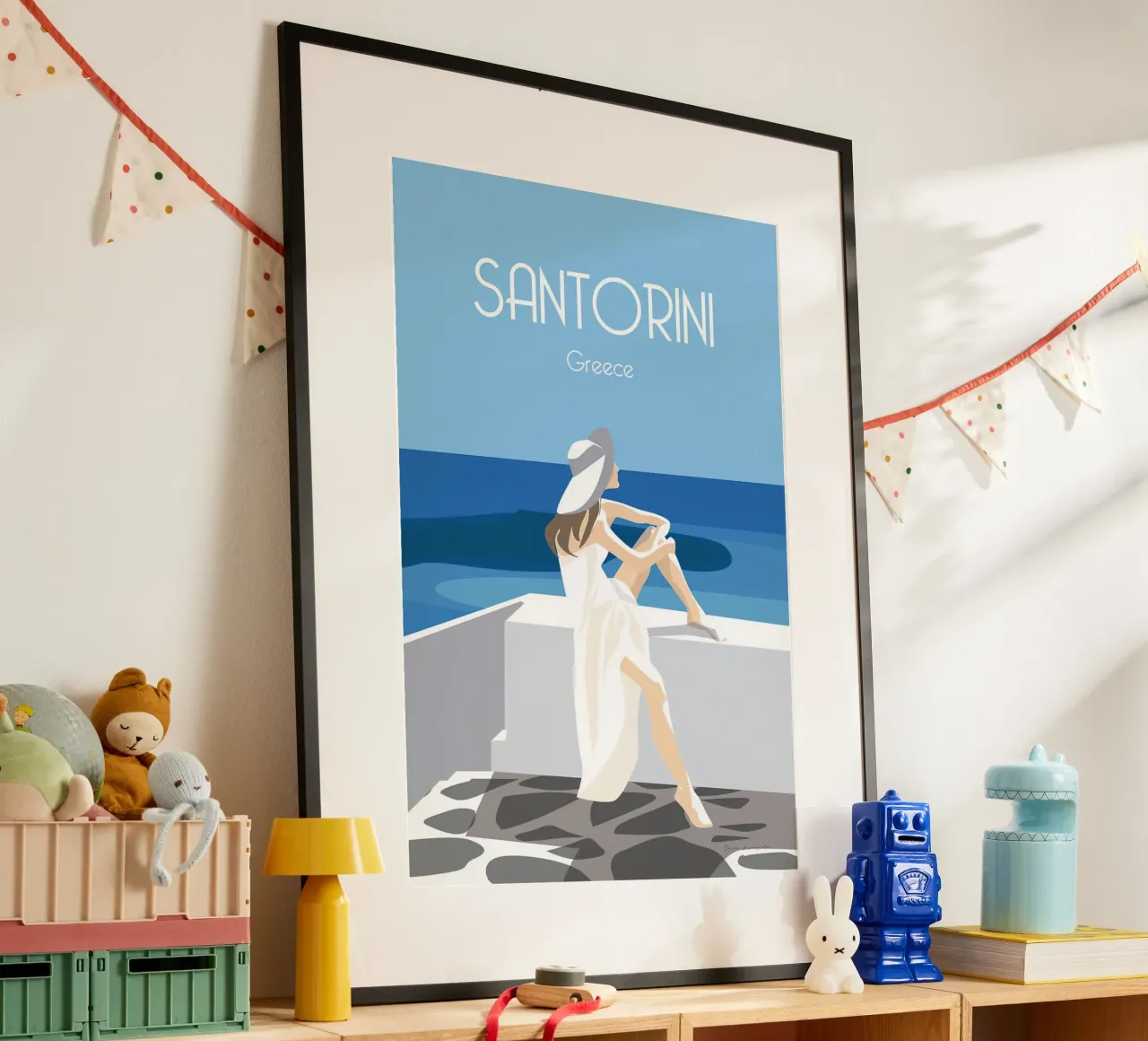 Santorini Greece poster da Wendy Wharton