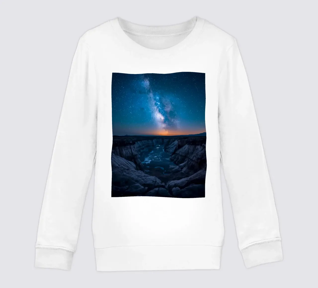 Paesaggio del canyon di notte con la Via Lattea felpa bambino da DesignDoodle