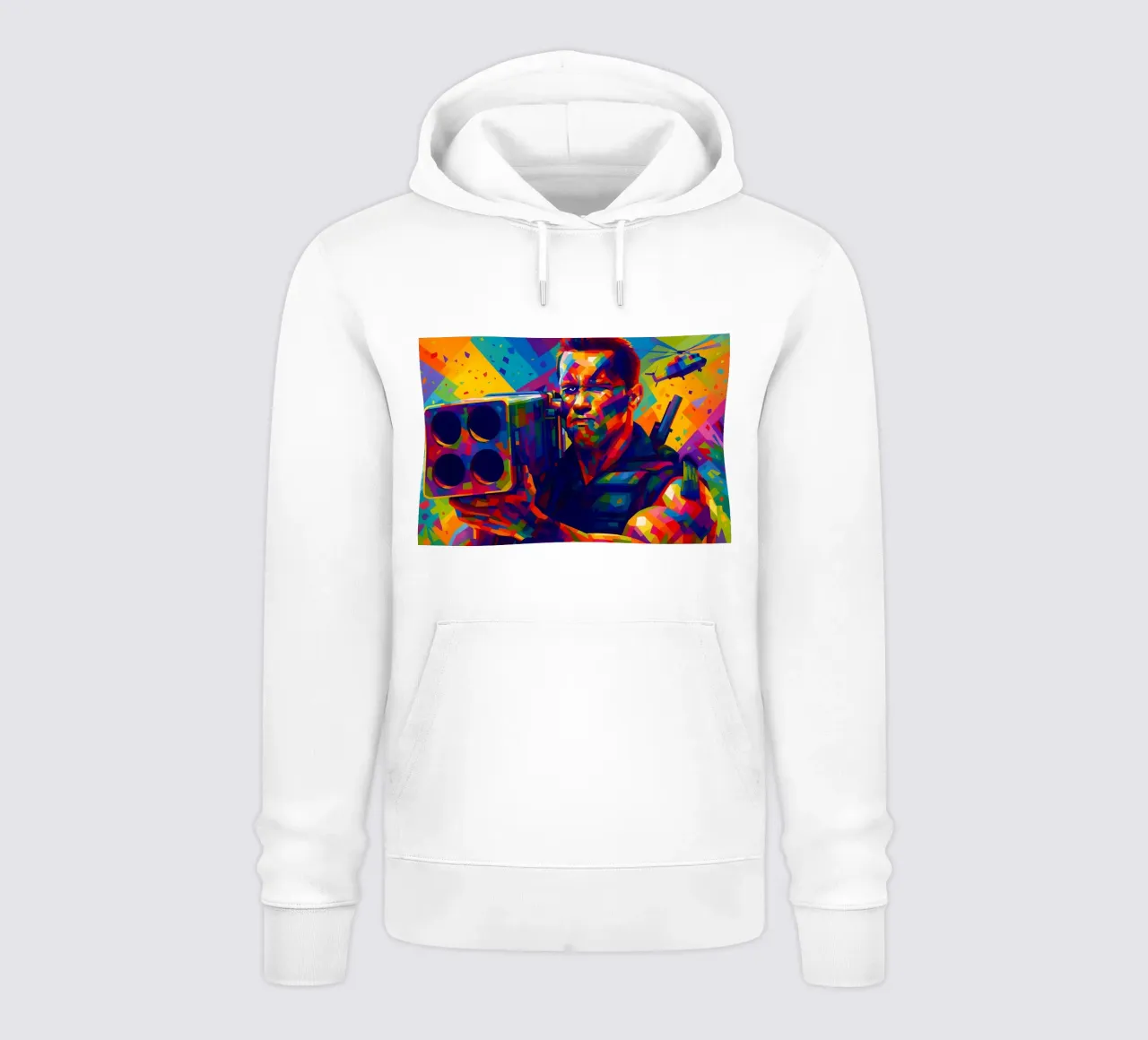Arnold Schwarzenegger Commando art felpa con cappuccio da BONANZA