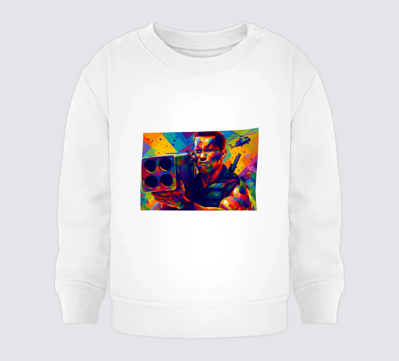 Arnold Schwarzenegger Commando art felpa neonato da BONANZA