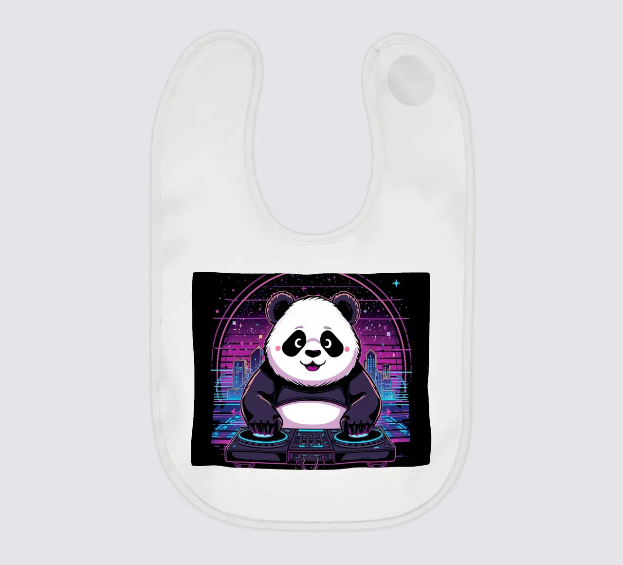 DJ Panda bavaglino da DesignDoodle
