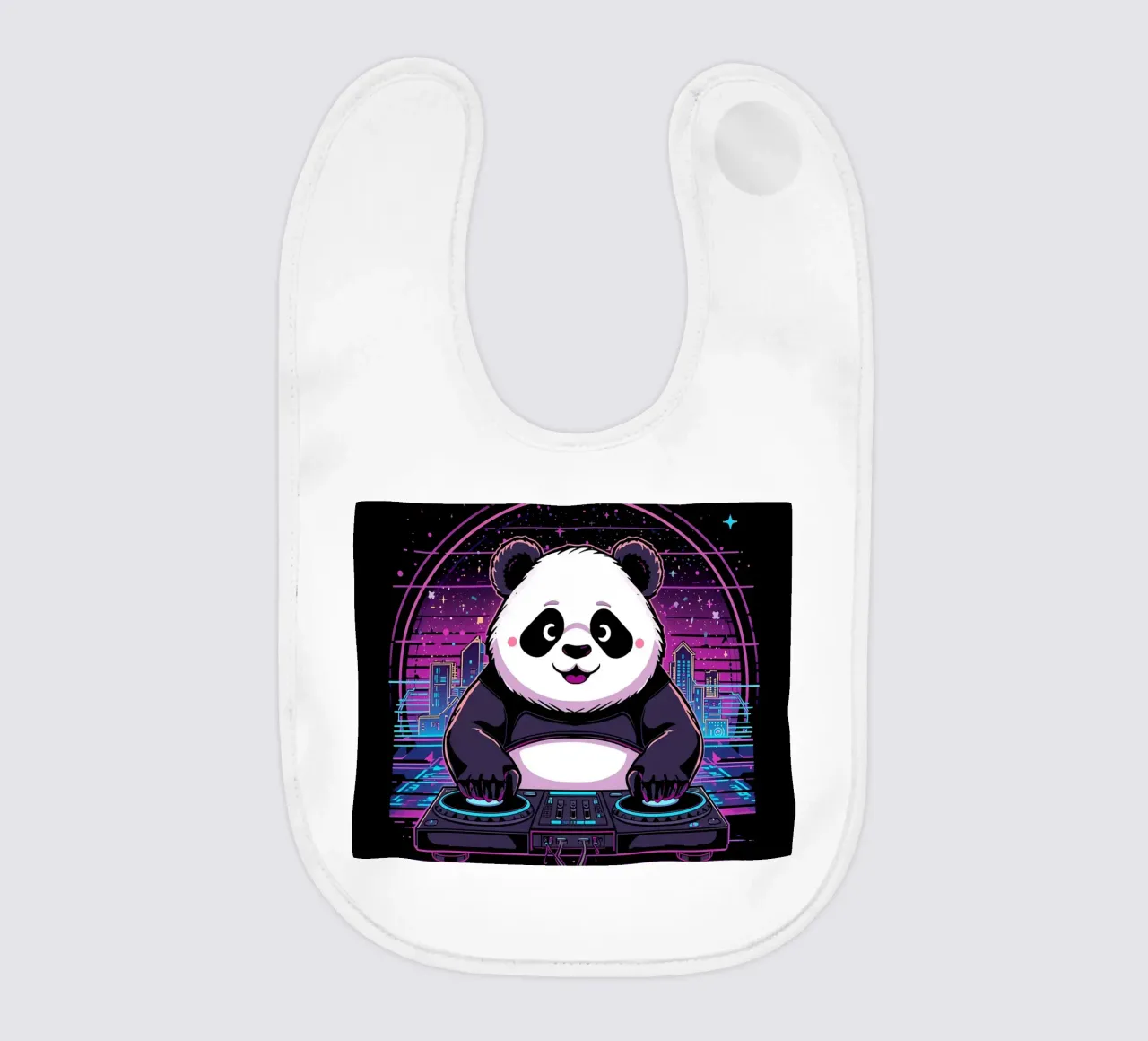 DJ Panda bavaglino da DesignDoodle