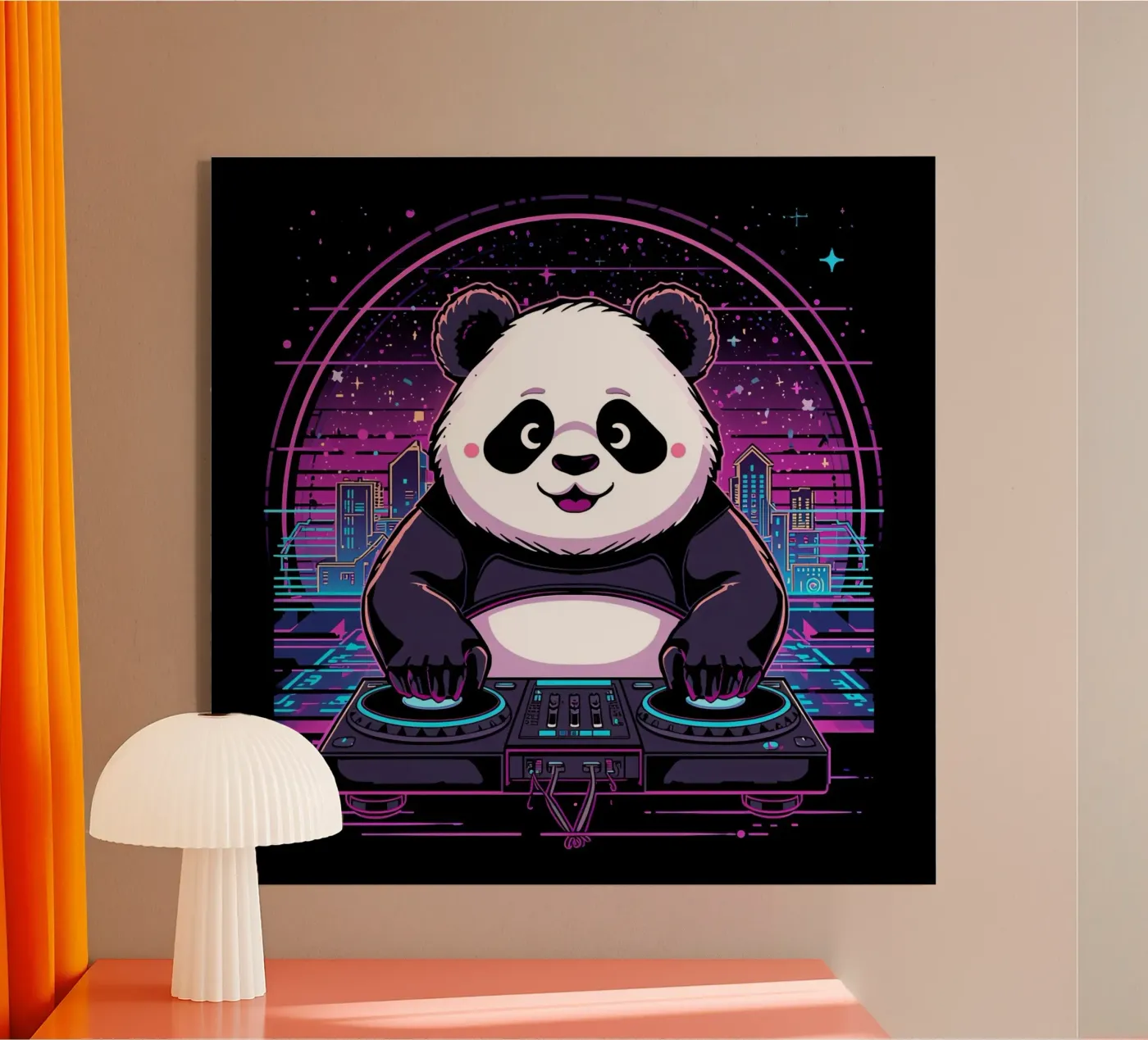 DJ Panda plexiglas de DesignDoodle