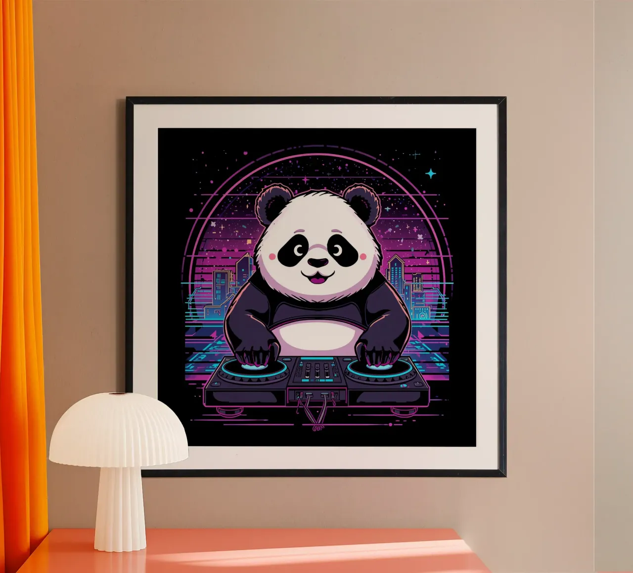 DJ Panda poster da DesignDoodle