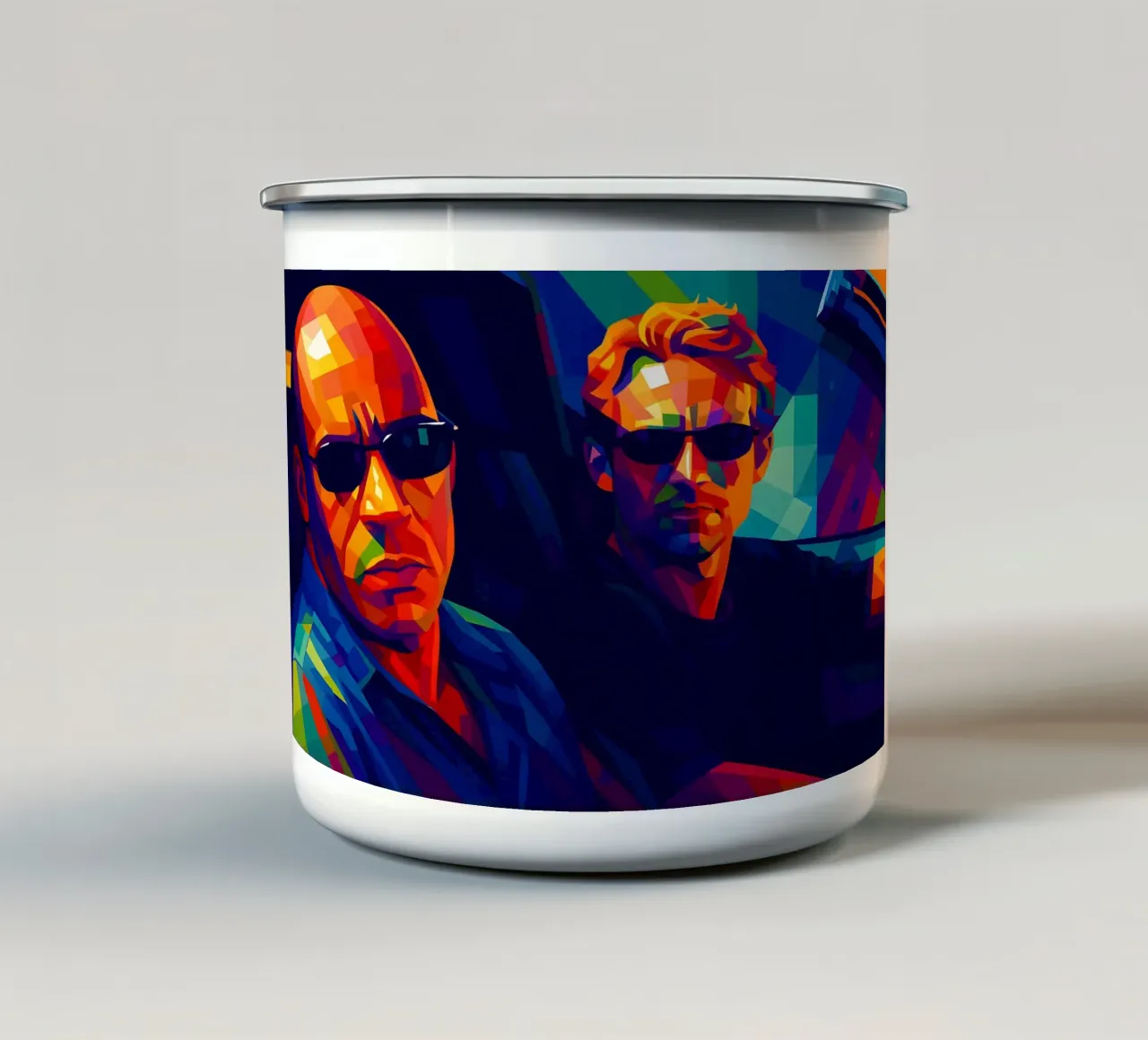 Fast and Furious  Vin Diesel and Paul Walker tazza in smalto da BONANZA