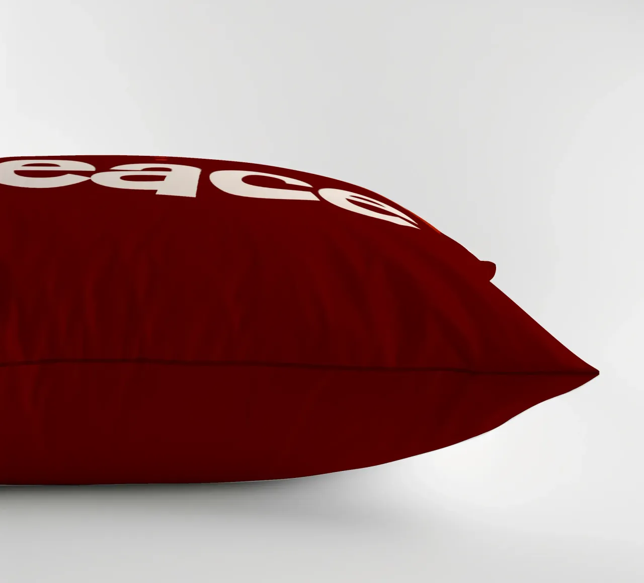 Peace beyond numbers Red cuscino da TijanaArtStudio88