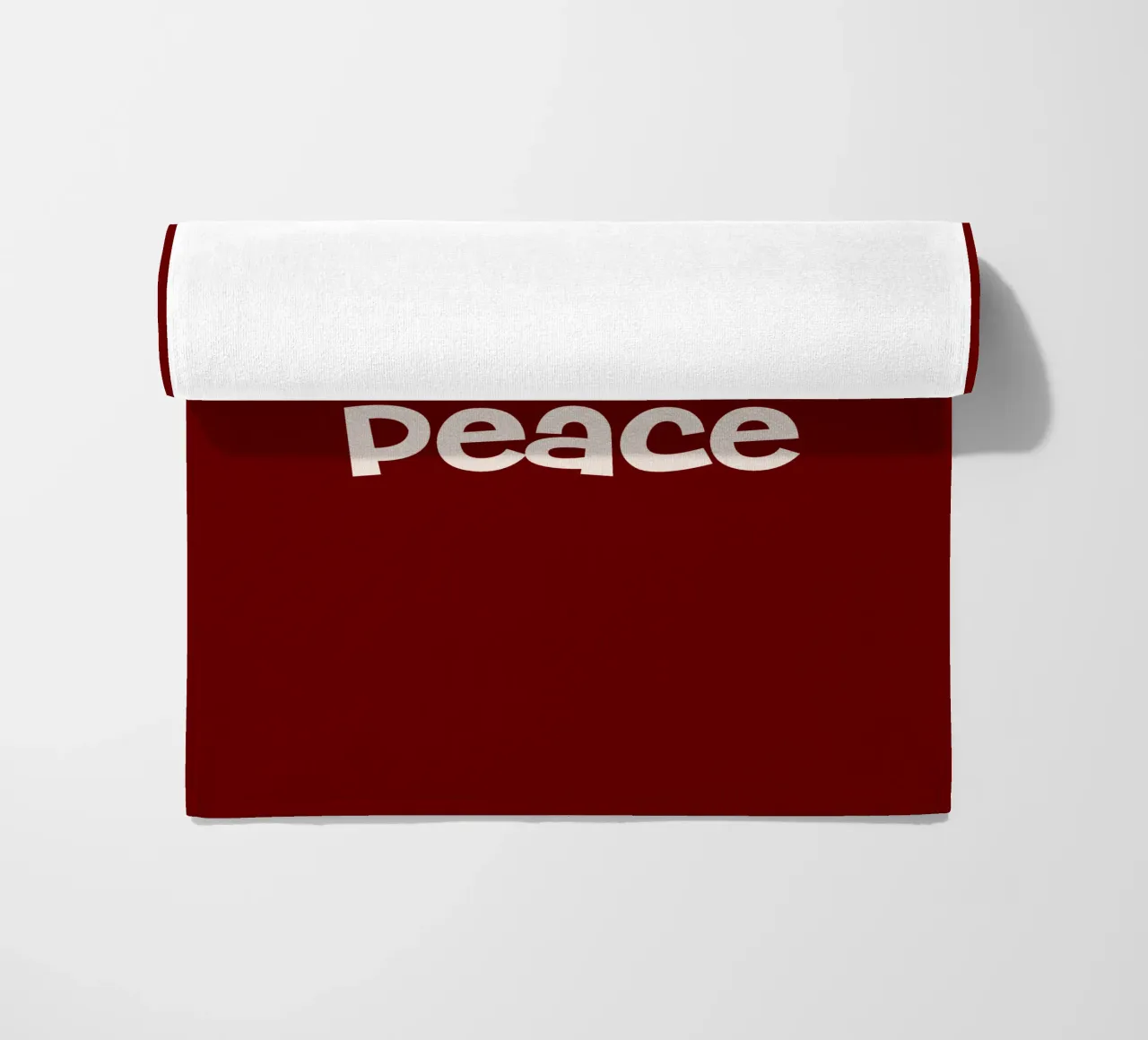 Peace beyond numbers Red telo mare da TijanaArtStudio88