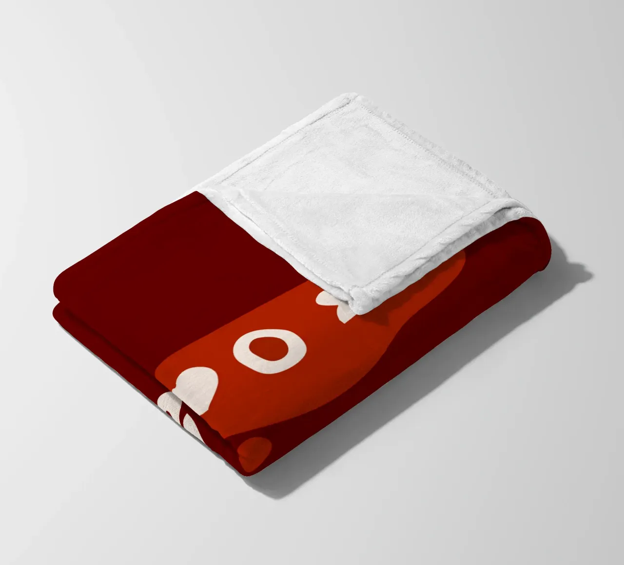 Peace beyond numbers Red coperta in pile da TijanaArtStudio88