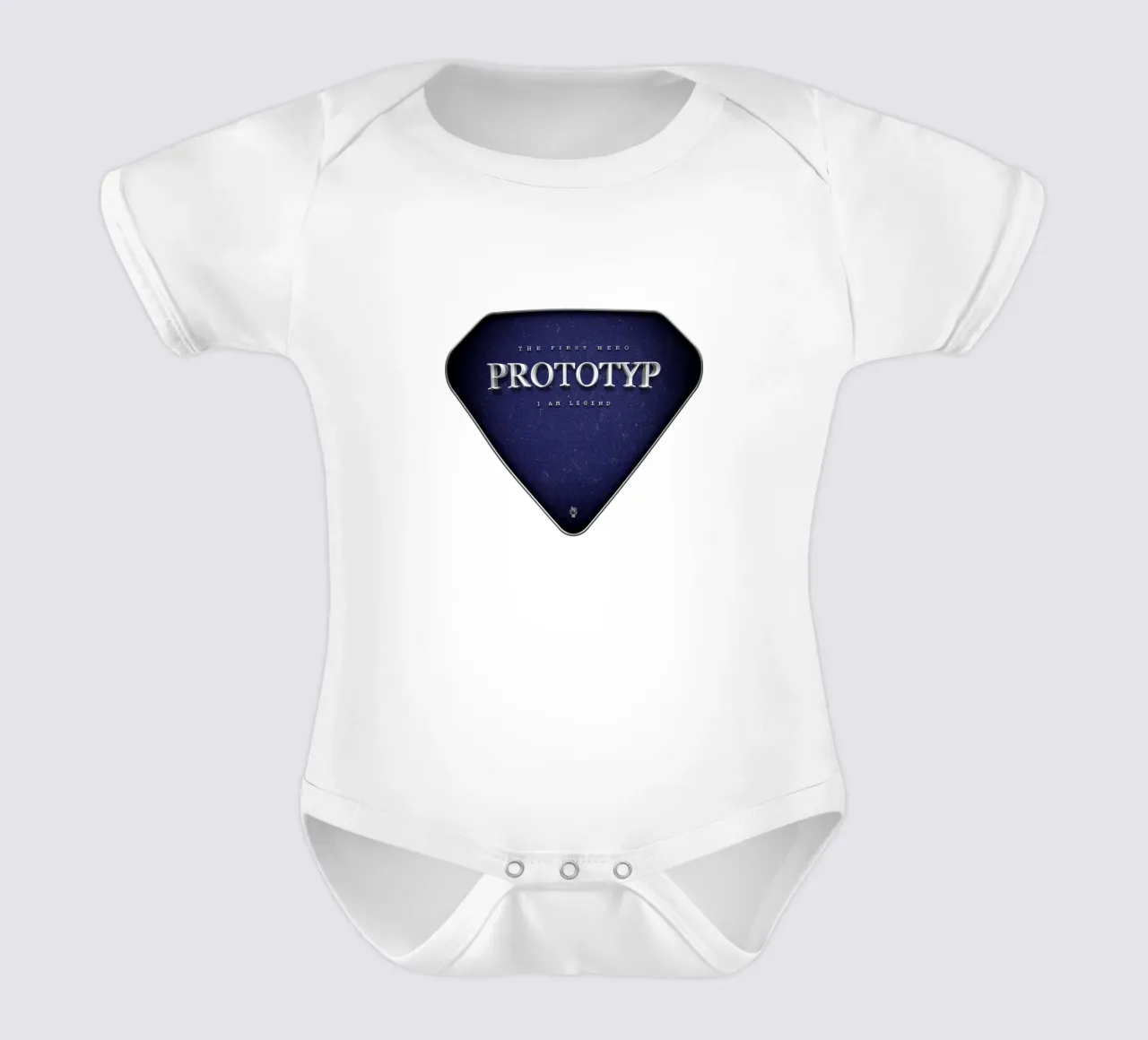Prototyp - The First Hero body neonato maniche corte da Black Sign Artwork