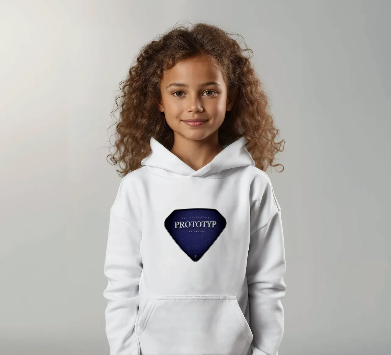 Prototyp - The First Hero felpa bambino con cappuccio da Black Sign Artwork