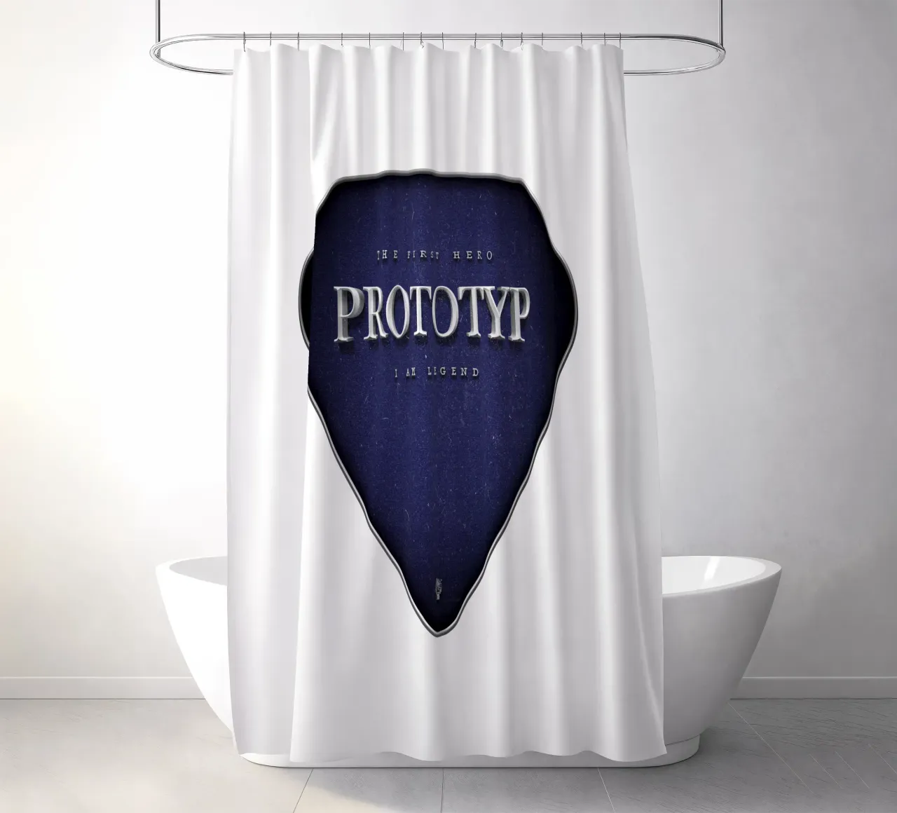 Prototyp - The First Hero tenda da doccia da Black Sign Artwork