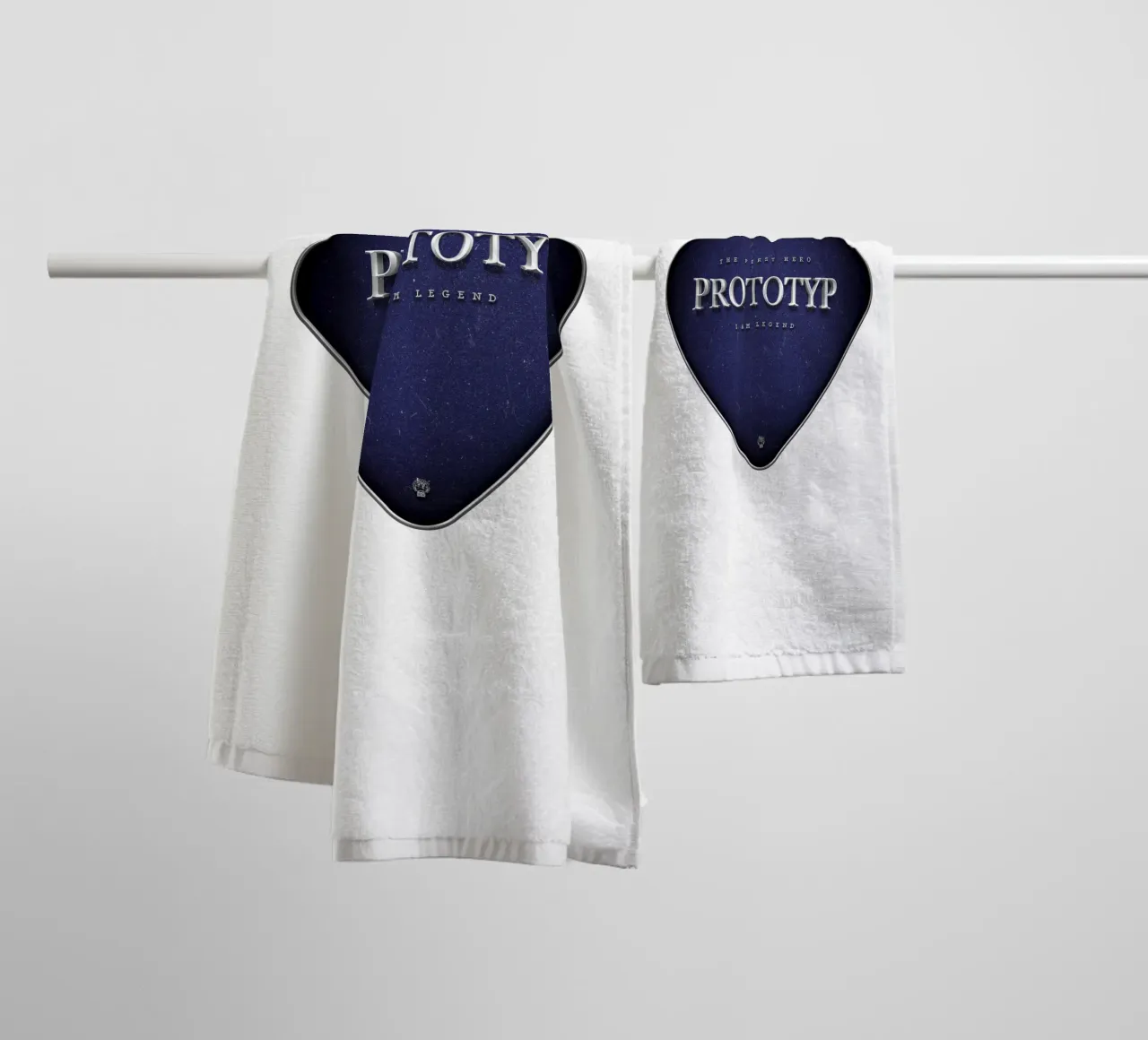 Prototyp - The First Hero asciugamano da bagno da Black Sign Artwork