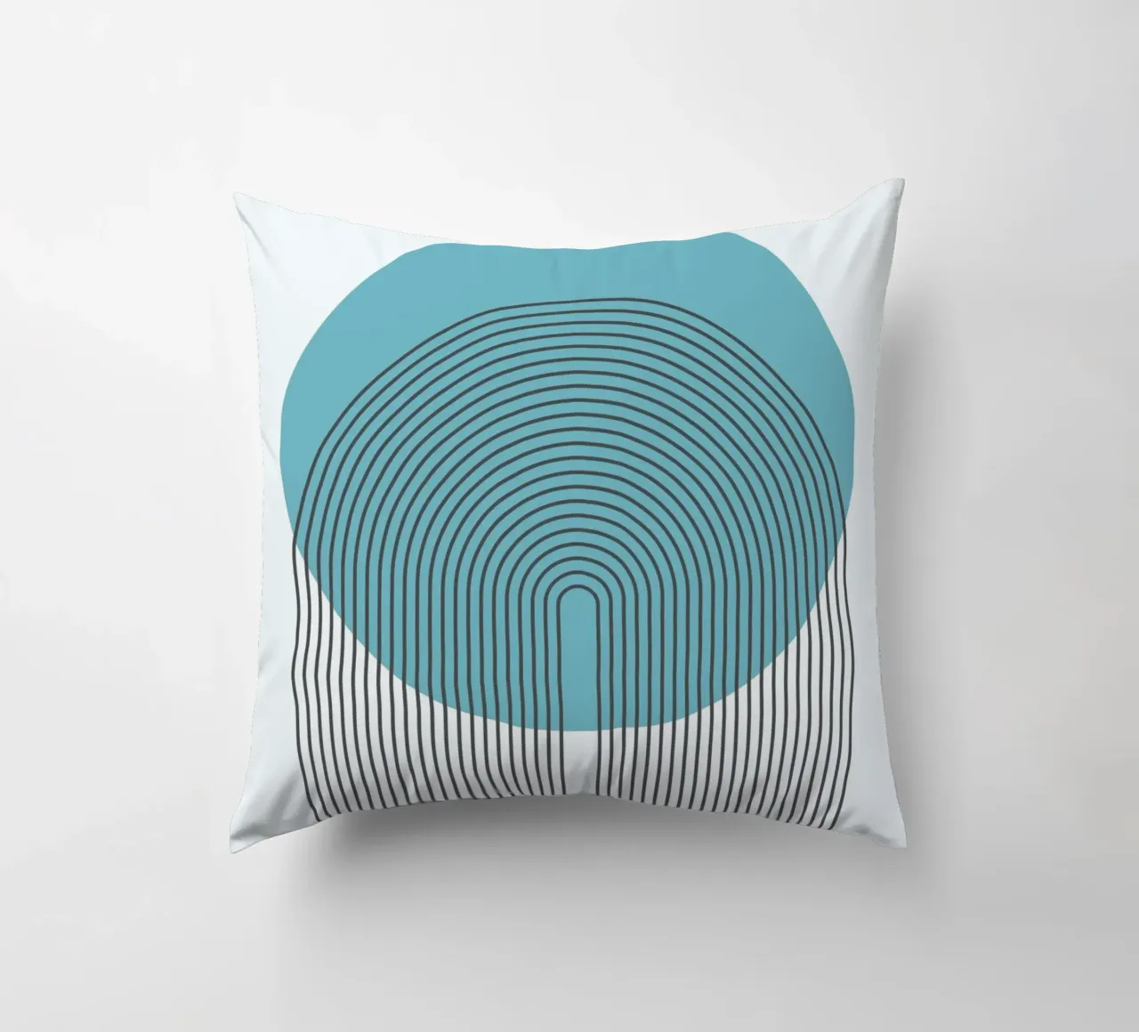 Modern Arc Design - Minimal Art Graphics decorative cushion by Casa Calm
