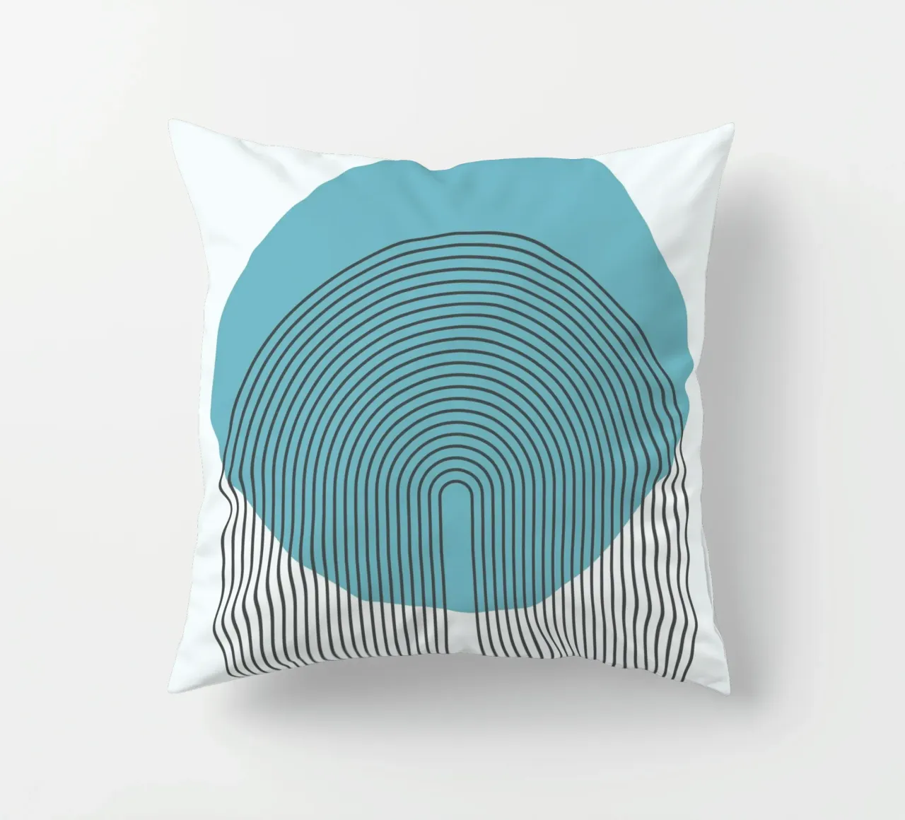 Modern Arc Design - Minimal Art Graphics decorative cushion by Casa Calm
