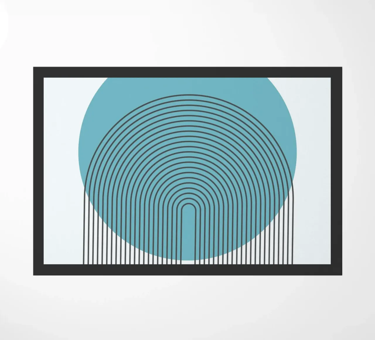 Modern Arc Design - Minimal Art Graphics doormat by Casa Calm