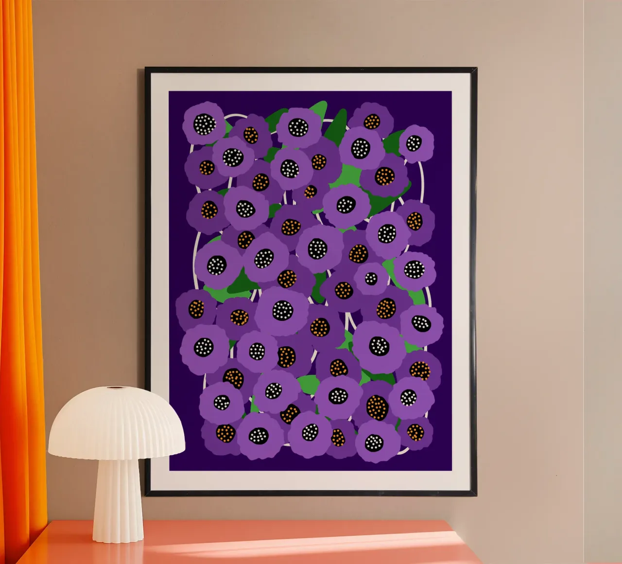 Sweet dreams poster con telaio in alluminio da TijanaArtStudio88