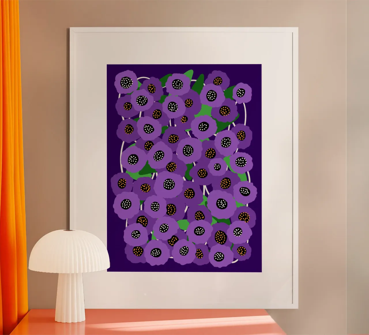 Sweet dreams poster con telaio in alluminio da TijanaArtStudio88