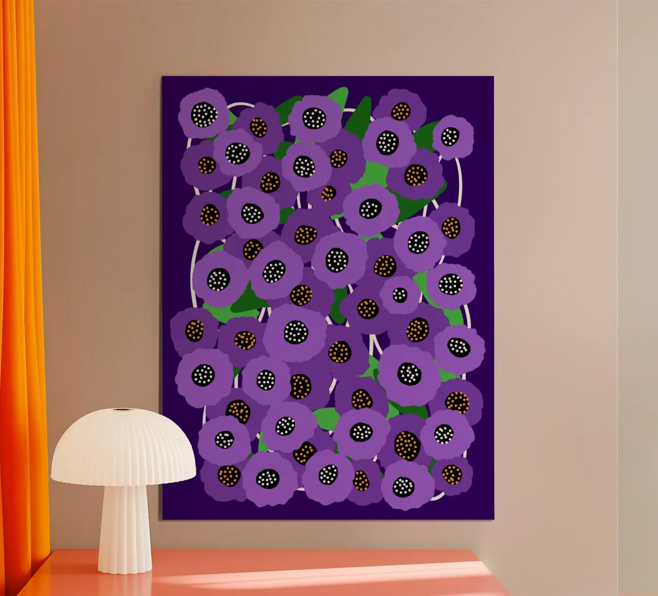 Sweet dreams poster con telaio in alluminio da TijanaArtStudio88