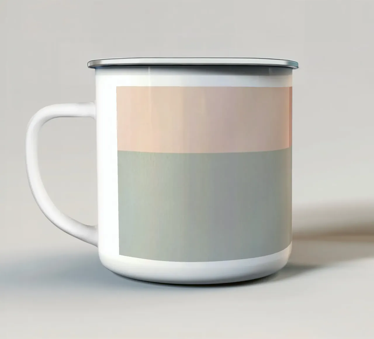 Blocchi solidi a quattro colori in tonalità pastello tazza in smalto da DesignDoodle